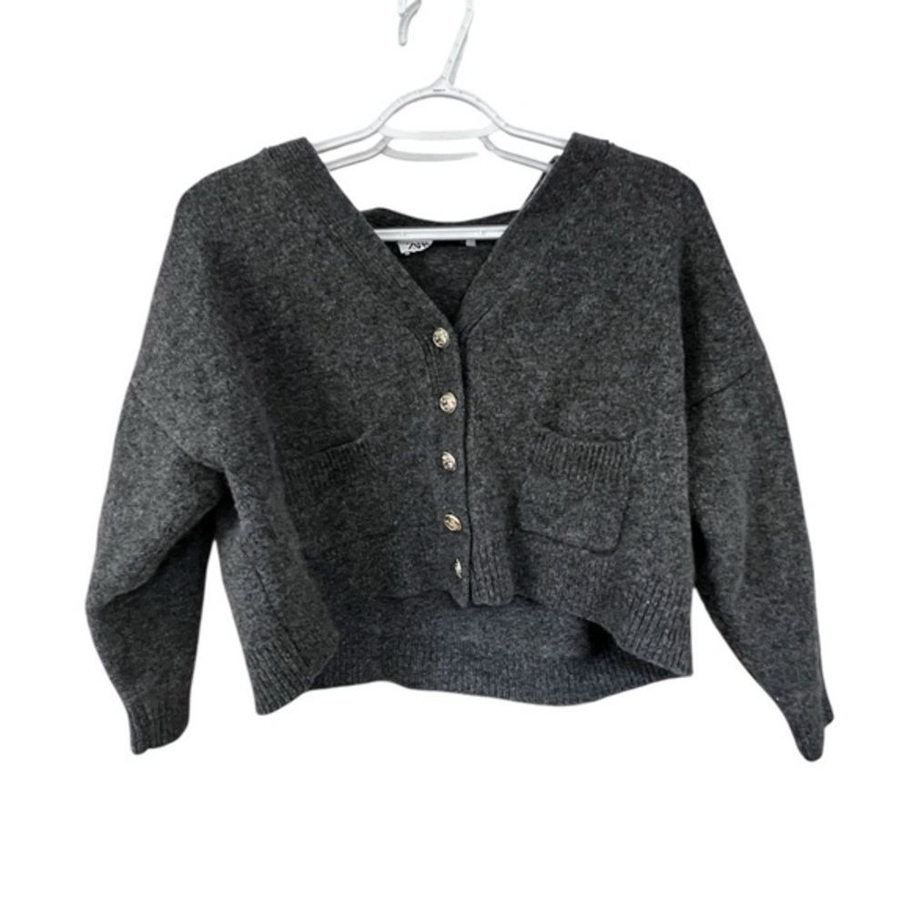 Zara Charcoal Gray Women's Cardigan